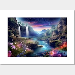 Landscape Magical Dimension Fantastic Planet Surrealist Posters and Art